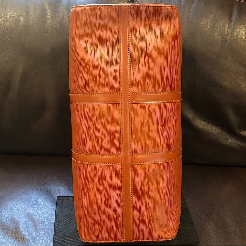 Vintage LOUIS VUITTON LV 50 Kenyan Fawn Rust Orange Epi Leather Travel Tote Bag - Picture 7 of 17